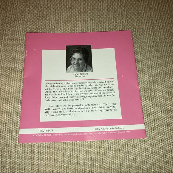 NEW “TUB TIME WITH TWEETY”  #93024 ASHTON-DRAKE ORIGINAL BOX & COA - Picture 7 of 16